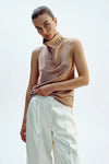Noor Satin Neck Top