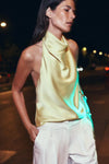 Noor Satin Neck Top