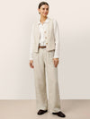 100% Linen V-Neck Buttoned Closure Vest DELIA