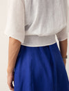 100% Linen Tie Hem Drop Shoulder Shirt XAVIERA