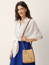 100% Linen Tie Hem Drop Shoulder Shirt XAVIERA