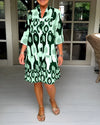 Parker™ | Geometric Tiered Midi Dress