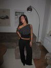 Livia Polka Dotted Top