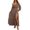 MEADOW™ – Bohemian Off-Shoulder Layered Maxi