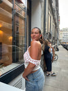Livia Polka Dotted Top