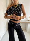 Livia Polka Dotted Top