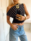 Livia Polka Dotted Top