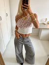 Livia Polka Dotted Top