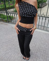 Livia Polka Dotted Top