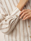 Linen Striped Drop Shoulder Shirt KENNEDY