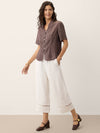Lyocell Textured Stand Collar Shirt Jacket PHILIPPA