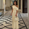 KAWALI™ - Elegant One Shoulder Evening Maxi Dress