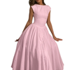 CLARISSA™ – Chic Bardot Backless Maxi Dress