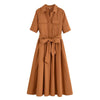 Margot | Short Sleeve Pocket Shirt Dress
