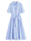 Margot | Short Sleeve Pocket Shirt Dress