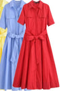 Margot | Short Sleeve Pocket Shirt Dress