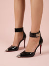 Metal Toe Stiletto Heel