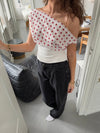 Livia Polka Dotted Top