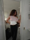 Livia Polka Dotted Top