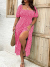 CLAIRE™ - Elegant Floral Maxi Dress